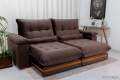 Sofá Retrátil Reclinável Ibis 2.30m Veludo - D33 e Molas Ensacadas - 2.43 - RF 2