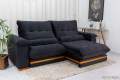 Estofado Sofá Retrátil/Reclinável Ibis Veludo 2.50m - D33 e Molas Ensacadas - 2.54 - RF 5