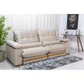 Estofado Sofá Retrátil/Reclinável Ibis Veludo 2.50m - D33 e Molas Ensacadas - 2.54 - RF 10