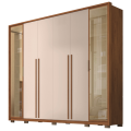 Roupeiro GR 6P Octavius Caemmun Movelaria 100%MDF - 2,65m - 1.8/TD 7