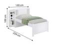 Cama Solteiro Milênio Plus Baú 100%MDF - 1.30m - D Doro Móveis - 5.2/LD - 4.6 - PR - 5.1 - RF 5