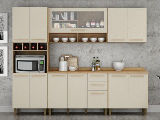 Cozinha Completa Pérola 5 peças - 2.70m - 1.42 - LD