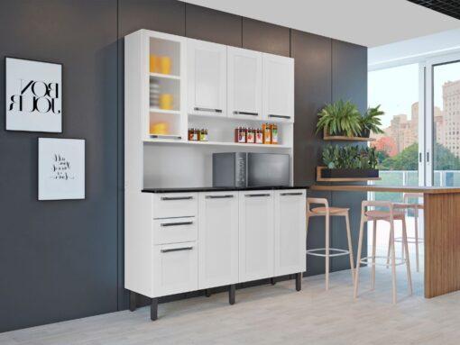 Kit Cozinha Florença 8P 2G - 140cm - 1.09/LD/1.10/PR