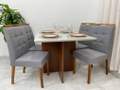 MESA DE JANTAR HELO 1,20m x 0,90m + 4 CADEIRAS - POLIMAN - 9.0 - LD 1