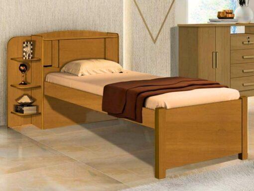 Cama Solteiro Milênio Plus Baú 100%MDF - 1.30m - D Doro Móveis - 5.2/LD - 4.6 - PR - 5.1 - RF