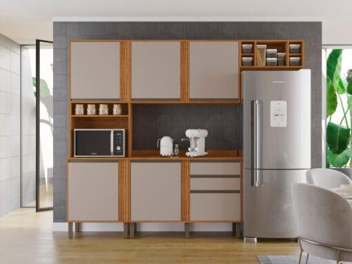 Cozinha Completa Pérola 4 Peças - 2.56m - 9.6/LD/RF