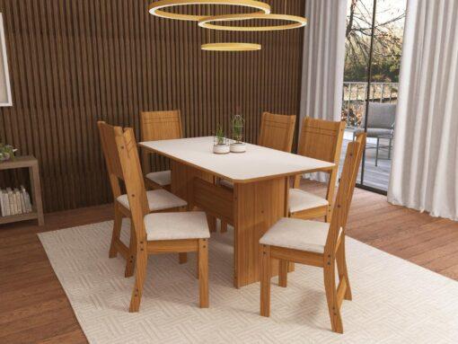Mesa de Jantar Évora/Lisboa C/ 6 Cadeiras - 7.6 - LD/PR