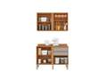 Combo Armário de Cozinha Aéreo 2 portas + Balcão Pérola 1.20m - 6.0 - LD 2