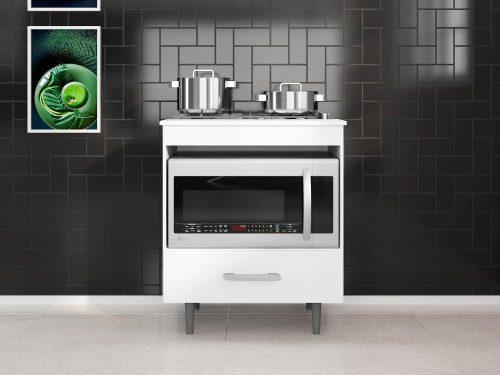 Balcão Alecrim para Cooktop 4 Bocas 1G - 72cm - 1.6 - LD