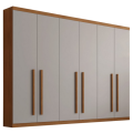 Roupeiro GR 6P Pernambuco Rufato 100%MDF - 2,73m - 1.5/TD 2
