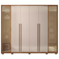 Roupeiro GR 6P Octavius Caemmun Movelaria 100%MDF - 2,65m - 1.8/TD 8
