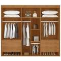 Roupeiro GR 6P Pernambuco Rufato 100%MDF - 2,73m - 1.5/TD 3