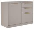 Balcão 1PT 3 GAV Essence 100%MDF - 120cm - 7.8/PR/LD 1