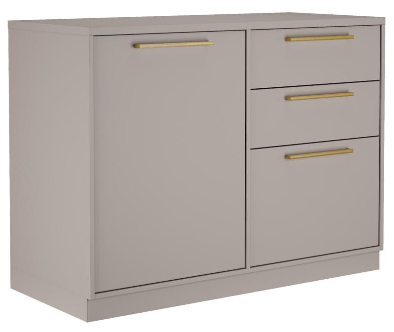Balcão 1PT 3 GAV Essence 100%MDF - 120cm - 7.8/PR/LD