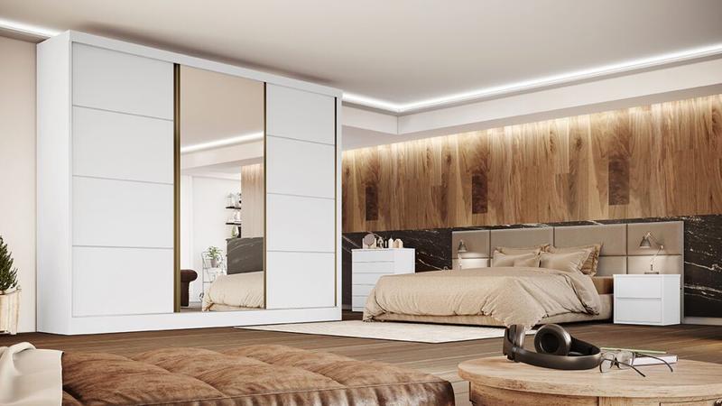 Roupeiro GR 3P6G Bergamo 100%MDF - 270cm - 1.8/PR