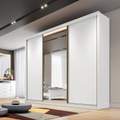 ROUPEIRO GR DIAMOND 3P CORRER 8G C/ 1 ESPELHO NOVO HORIZONTE 100%MDF - 2,41m - 1.85/RF/PR/TD/RN/TRA 1