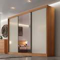 ROUPEIRO GR DIAMOND 3P CORRER 8G C/ 1 ESPELHO NOVO HORIZONTE 100%MDF - 2,41m - 1.85/RF/PR/TD/RN/TRA 2
