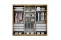 Roupeiro Guarda Roupa Paradizzo Gold - 100% MDF - 241,4cm - 1.4/PR 1.1/RN 7