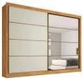 Roupeiro GR Verona Europa Made Marcs 100%MDF - 202cm - 1.5/PR/TD 1.4/RF 3