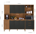 Kit Cozinha Porto 9P 2G 219cm - Indékes- 9.6/RN/PR 3