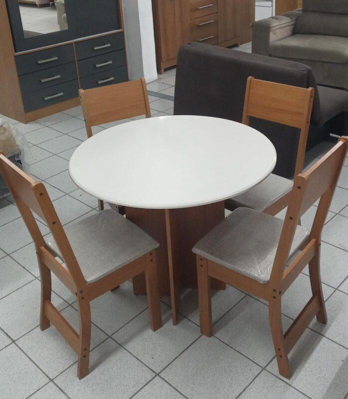 Mesa 4 Cadeiras Alice - 90cm - 4.5 - PR