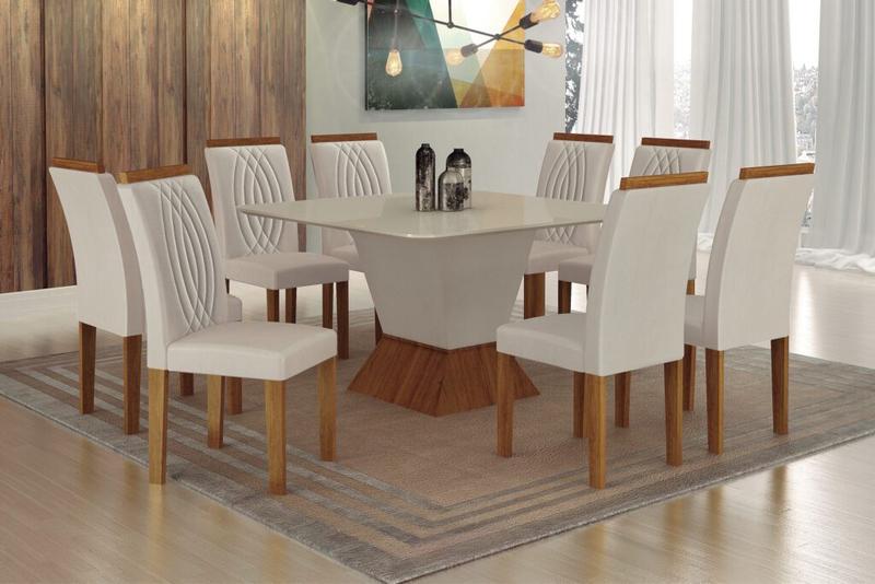 Mesa 8 Cadeiras Larissa - 135x135cm - 1.78 - PR