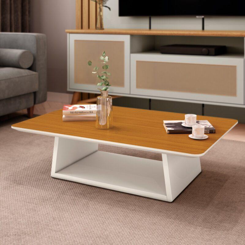Mesa De Centro Holambra 100%MDF - 109cm - 2.3/PR