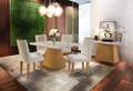 Mesa 4 Cadeiras Luna 100%MDF- 120cm - 9.3/PR 2