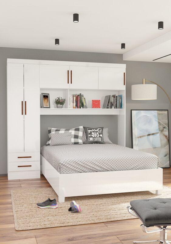 Roupeiro Modulado 5P 2G - 204cm - (Não acompanha cama) - 5.7 - SR/PR