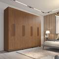 ROUPEIRO GUARDA ROUPA MILÃO MILANO 8P 4G MDF/MDP IMOP - 2,45m - 1.13/PR/1.22/SR 2