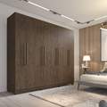 ROUPEIRO GUARDA ROUPA MILÃO MILANO 8P 4G MDF/MDP IMOP - 2,45m - 1.13/PR/1.22/SR 4