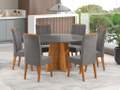 Mesa Daila Nicole 135 com 6 Cadeiras Safira -  Viero - 1.5 - SR 2