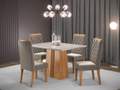 Mesa Ibiza + 4 Cadeiras Iza - 120cm - 1.1/PR 1
