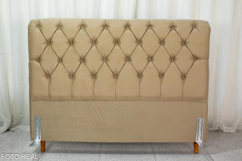 Cabeceira Queen Larg. 1.60m Lavínia Suede ou Corino - 2.8 - RF