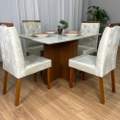 MESA DE JANTAR HELO 1,20m x 0,90m + 4 CADEIRAS - POLIMAN - 9.0 - LD 2