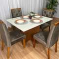MESA DE JANTAR HELO 1,20m x 0,90m + 4 CADEIRAS - POLIMAN - 9.0 - LD 4