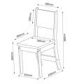 Mesa de Jantar Flipp Tampo Redondo 90x90 + 4 Cadeiras Sol - Viero - 5.5/TD 5.2/RF 3