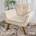 Poltrona Pérola Base Fixa Suede - 2.8/RF 1