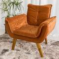Poltrona Pérola Base Fixa Suede - 2.8/RF 7