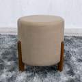 Puff Nara Veludo Bege 35 RA Cabeceiras - 1.3 - RF 1