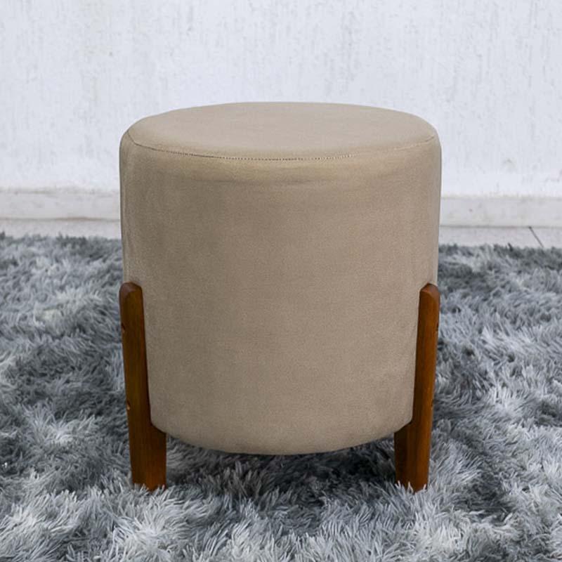 Puff Nara Veludo Bege 35 RA Cabeceiras - 1.3 - RF