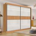 Roupeiro 2P6G Cancun Ripado D'Doro 100%MDF - 2.20m - 1.6/RF 1