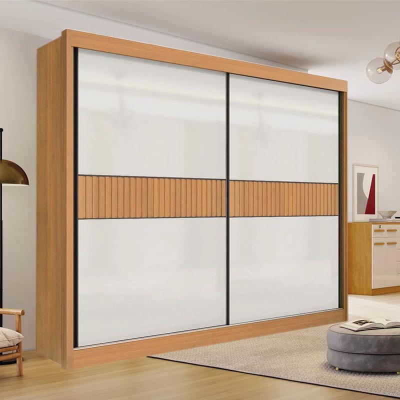 Roupeiro 2P6G Cancun Ripado D'Doro 100%MDF - 2.20m - 1.6/RF