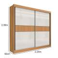 Roupeiro 2P6G Cancun Ripado D'Doro 100%MDF - 2.20m - 1.6/RF 4