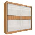Roupeiro 2P6G Cancun Ripado D'Doro 100%MDF - 2.20m - 1.6/RF 3