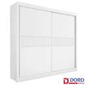Roupeiro 2P6G Cancun Ripado D'Doro 100%MDF - 2.20m - 1.6/RF 5