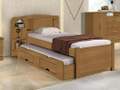 Bicama Solteiro Milênio Plus Baú 100%MDF COM Cama Auxiliar - 1,30m - D Doro Móveis - 8.2/LD 7.2/PR 5.2/SR 8.0/RF 1