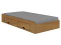 Bicama Solteiro Milênio Plus Baú 100%MDF COM Cama Auxiliar - 1,30m - D Doro Móveis - 8.2/LD 7.2/PR 5.2/SR 8.0/RF 3