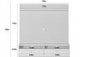 Home Theater Ouro Preto 1,80m - Linea Brasil-  1.05 TRA 2