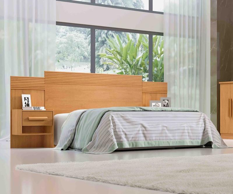 Cabeceira Marselha Queen Detalhe Ripado 100% MDF 2,60m – D’Doro – 5.0/SR